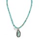 .925 Sterling Silver Certified Authentic Navajo Natural Turquoise Native American Necklace 15017-28-1577 .925 Sterling Silver Certified Authentic Navajo Natural Turquoise Native American Necklace 15017-28-1577
