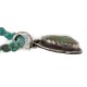 .925 Sterling Silver Certified Authentic Navajo Turquoise Amethyst Native American Necklace 14545-12-15762