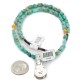.925 Sterling Silver Certified Authentic Navajo Natural Turquoise Spiny Oyster Native American Necklace 14164-13-15781