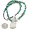 .925 Sterling Silver Navajo Turquoise Necklace 740111-15929-10 .925 Sterling Silver Navajo Turquoise Necklace 740111-15929-10