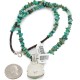 .925 Sterling Silver Certified Authentic Navajo Turquoise Native American Necklace 740111-15929-10