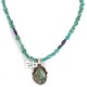 .925 Sterling Silver Certified Authentic Navajo Natural Mountain and Turquoise Amethyst Native American Necklace 15003-24-15762-2 .925 Sterling Silver Certified Authentic Navajo Natural Mountain and Turquoise Amethyst Native American Necklace 15003-24-15762-2