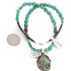 .925 Sterling Silver Certified Authentic Navajo Natural Mountain and Turquoise Amethyst Native American Necklace 15003-24-15762-2 .925 Sterling Silver Certified Authentic Navajo Natural Mountain and Turquoise Amethyst Native American Necklace 15003-24-15762-2