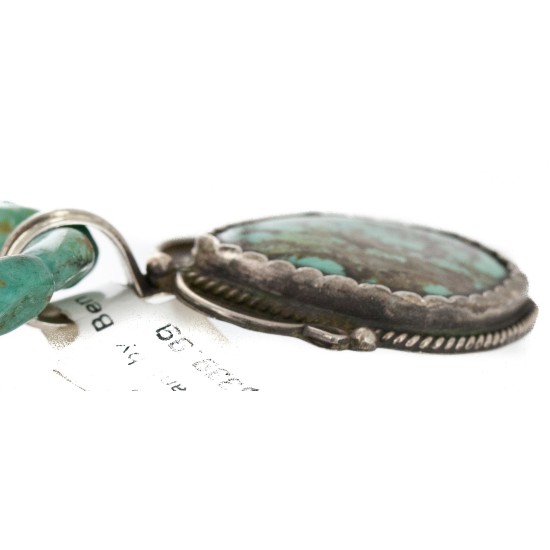.925 Sterling Silver Certified Authentic Navajo Natural Mountain and Turquoise Amethyst Native American Necklace 15003-24-15762-2 .925 Sterling Silver Certified Authentic Navajo Natural Mountain and Turquoise Amethyst Native American Necklace 15003-24-15762-2