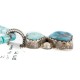 .925 Sterling Silver Certified Authentic Navajo Natural Turquoise Native American Necklace 14297-12-15762