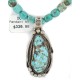 .925 Sterling Silver Certified Authentic Navajo Natural Turquoise Native American Necklace 15017-28-1577 .925 Sterling Silver Certified Authentic Navajo Natural Turquoise Native American Necklace 15017-28-1577