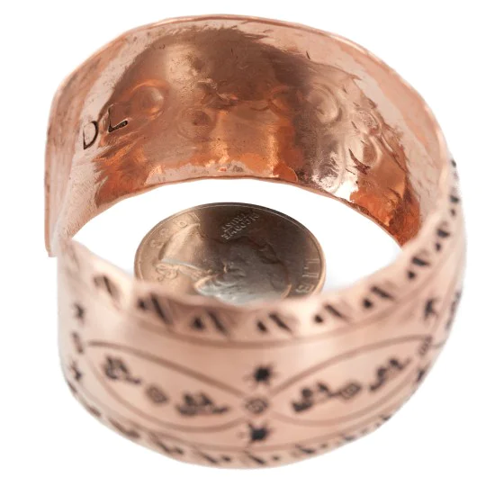 Handmade Horse Navajo Pure Copper Native American Bracelet 12942-3 Handmade Horse Navajo Pure Copper Native American Bracelet 12942-3