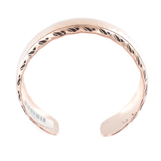 Handmade Certified Authentic Hammered Navajo Pure Copper Native American Bracelet 12941