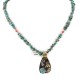 12kt Gold Filled .925 Sterling Silver Kokopelli Handmade Certified Authentic Navajo Natural Turquoise Coral Native American Necklace  24326-2-15957-1