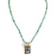 12kt Gold Filled .925 Sterling Silver Storyteller Handmade Certified Authentic Navajo Turquoise Lapis Native American Necklace 14456-5
