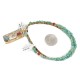 12kt Gold Filled .925 Sterling Silver Handmade Certified Authentic Navajo Turquoise Coral Native American Necklace 740101-47-17019-4