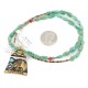 12kt Gold Filled .925 Sterling Silver Buffalo Handmade Certified Authentic Navajo Turquoise Coral Native American Necklace 740101-1-17019-3