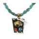 12kt Gold Filled .925 Sterling Silver Buffalo Handmade Certified Authentic Navajo White and Turquoise Coral Native American Necklace 1507-8-15781 12kt Gold Filled .925 Sterling Silver Buffalo Handmade Certified Authentic Navajo White and Turquoise Coral Native American Necklace 1507-8-15781