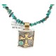12kt Gold Filled .925 Sterling Silver Cross Handmade Certified Authentic Navajo Turquoise Native American Necklace 24248-2 12kt Gold Filled .925 Sterling Silver Cross Handmade Certified Authentic Navajo Turquoise Native American Necklace 24248-2