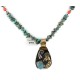 12kt Gold Filled .925 Sterling Silver Kokopelli Handmade Certified Authentic Navajo Natural Turquoise Coral Native American Necklace  24326-2-15957-1