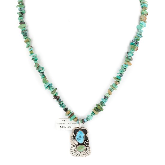 12kt Gold Filled .925 Sterling Silver Leaf Handmade Certified Authentic Navajo Turquoise Native American Necklace 15034-2-1577 12kt Gold Filled .925 Sterling Silver Leaf Handmade Certified Authentic Navajo Turquoise Native American Necklace 15034-2-1577