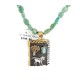 12kt Gold Filled .925 Sterling Silver Storyteller Handmade Certified Authentic Navajo Turquoise Lapis Native American Necklace 14456-5