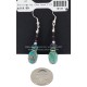 Certified Authentic Navajo .925 Sterling Silver Hooks Dangle Natural Turquoise Amethyst Native American Earrings 18106-16