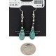 Certified Authentic Navajo .925 Sterling Silver Hooks Dangle Natural Turquoise Native American Earrings 18106-8