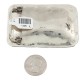 Certified Authentic Handmade Navajo Nickel White Howlite Native American Buckle 1208-1