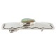 Certified Authentic Handmade Navajo Nickel Natural Turquoise Native American Buckle 1207-3