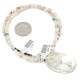 Oval .925 Sterling Silver Navajo Certified Authentic Natural White and Turquoise Native American Necklace 12924-4-25289