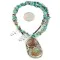 .925 Sterling Silver Navajo Natural Turquoise Coral Native American Necklace 12926-3-25289 .925 Sterling Silver Navajo Natural Turquoise Coral Native American Necklace 12926-3-25289