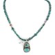 .925 Sterling Silver Navajo Certified Authentic Natural Turquoise Native American Necklace 24464-15781 .925 Sterling Silver Navajo Certified Authentic Natural Turquoise Native American Necklace 24464-15781