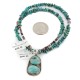 .925 Sterling Silver Navajo Certified Authentic Natural Turquoise Native American Necklace 24464-15781 .925 Sterling Silver Navajo Certified Authentic Natural Turquoise Native American Necklace 24464-15781