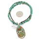 .925 Sterling Silver Navajo Certified Authentic Turquoise Native American Necklace 12926-5 .925 Sterling Silver Navajo Certified Authentic Turquoise Native American Necklace 12926-5