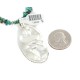 .925 Sterling Silver Navajo Certified Authentic Turquoise Native American Necklace 12926-5 .925 Sterling Silver Navajo Certified Authentic Turquoise Native American Necklace 12926-5