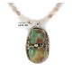 .925 Sterling Silver Navajo Certified Authentic White Howlite Native American Necklace 12926-4-25289