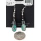 Certified Authentic Navajo .925 Sterling Silver Hooks Dangle Natural Turquoise Hematite Native American Earrings 18106-9 Certified Authentic Navajo .925 Sterling Silver Hooks Dangle Natural Turquoise Hematite Native American Earrings 18106-9