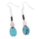Certified Authentic Navajo .925 Sterling Silver Hooks Dangle Natural Turquoise Quartz Native American Earrings 18106-41 Certified Authentic Navajo .925 Sterling Silver Hooks Dangle Natural Turquoise Quartz Native American Earrings 18106-41