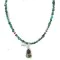 .925 Sterling Silver Certified Authentic Navajo Turquoise Sugilite Native American Necklace 24411-4-1601