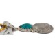 Vintage Style Buffalo Nickel and .925 Sterling Silver Handmade Certified Authentic Navajo Natural Turquoise Native American Necklace 24412-3