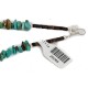 .925 Sterling Silver Certified Authentic Navajo Turquoise Spiny Oyster Native American Necklace 24415-1-25289