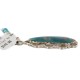 .925 Sterling Silver Handmade Certified Authentic Navajo Natural Carico Turquoise Native American Necklace 24410-2-15786