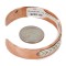 Handmade .925 Sterling Silver and Pure Copper Certified Authentic Navajo Native American Bracelet 12703-8