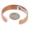 Handmade .925 Sterling Silver and Pure Copper Certified Authentic Navajo Native American Bracelet 12703-8