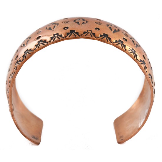 Handmade Certified Authentic Navajo Pure Copper Native American Bracelet 12777-71