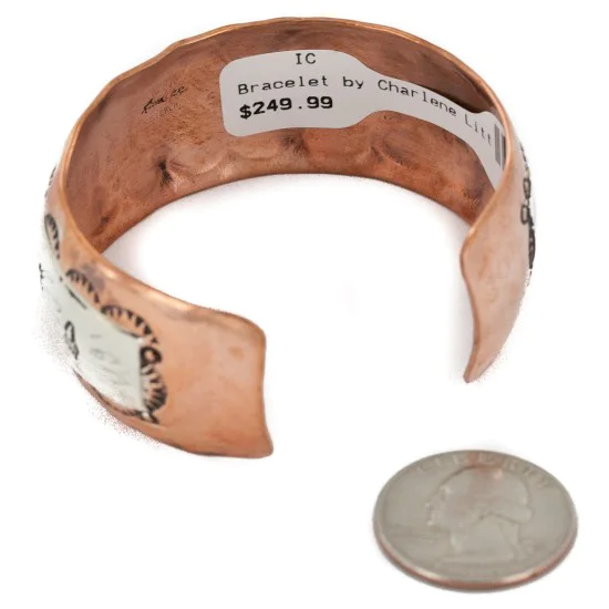 Bear Paw Handmade Navajo .925 Sterling Silver and Pure Copper Native American Bracelet 12865-3 Bear Paw Handmade Navajo .925 Sterling Silver and Pure Copper Native American Bracelet 12865-3