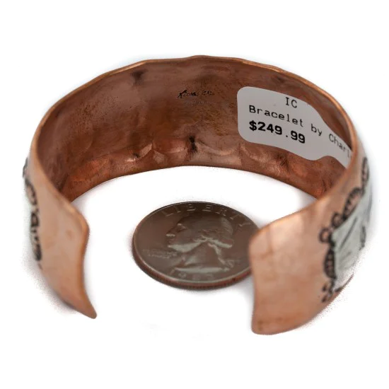 Bear Paw Handmade Navajo .925 Sterling Silver and Pure Copper Native American Bracelet 12865-3 Bear Paw Handmade Navajo .925 Sterling Silver and Pure Copper Native American Bracelet 12865-3