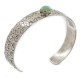 Handmade Certified Authentic Navajo Nickel Natural Turquoise Native American Bracelet 12796-92
