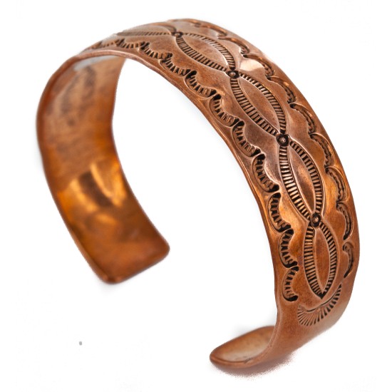 Navajo Handmade Certified Authentic Pure Copper Native American Bracelet 12485-29 Navajo Handmade Certified Authentic Pure Copper Native American Bracelet 12485-29