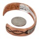 Handmade Certified Authentic Navajo Pure Copper and .925 Sterling Silver Native American Bracelet 12696-11