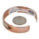 Certified Authentic Handmade Navajo Pure Copper and .925 Sterling Silver Native American Bracelet 12703-15
