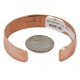 Certified Authentic Handmade Navajo Pure Copper and .925 Sterling Silver Native American Bracelet 12703-15