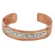 Handmade Certified Authentic Bear Navajo Pure .925 Sterling Silver and Copper Native American Bracelet 12762-21