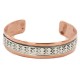 Handmade Certified Authentic Navajo .925 Sterling Silver and Pure Copper Native American Bracelet 12703-181